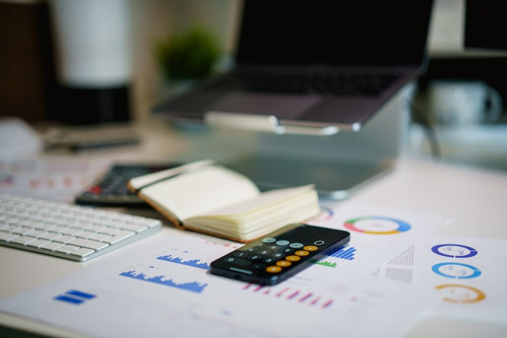 Financial report with expense and cost calculations